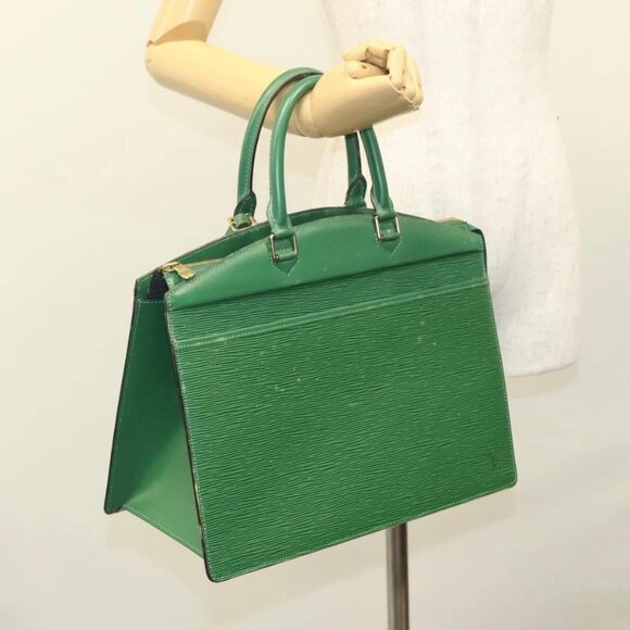 LOUIS VUITTON Epi Riviera Hand Bag Green LV Auth - Picture 14 of 16